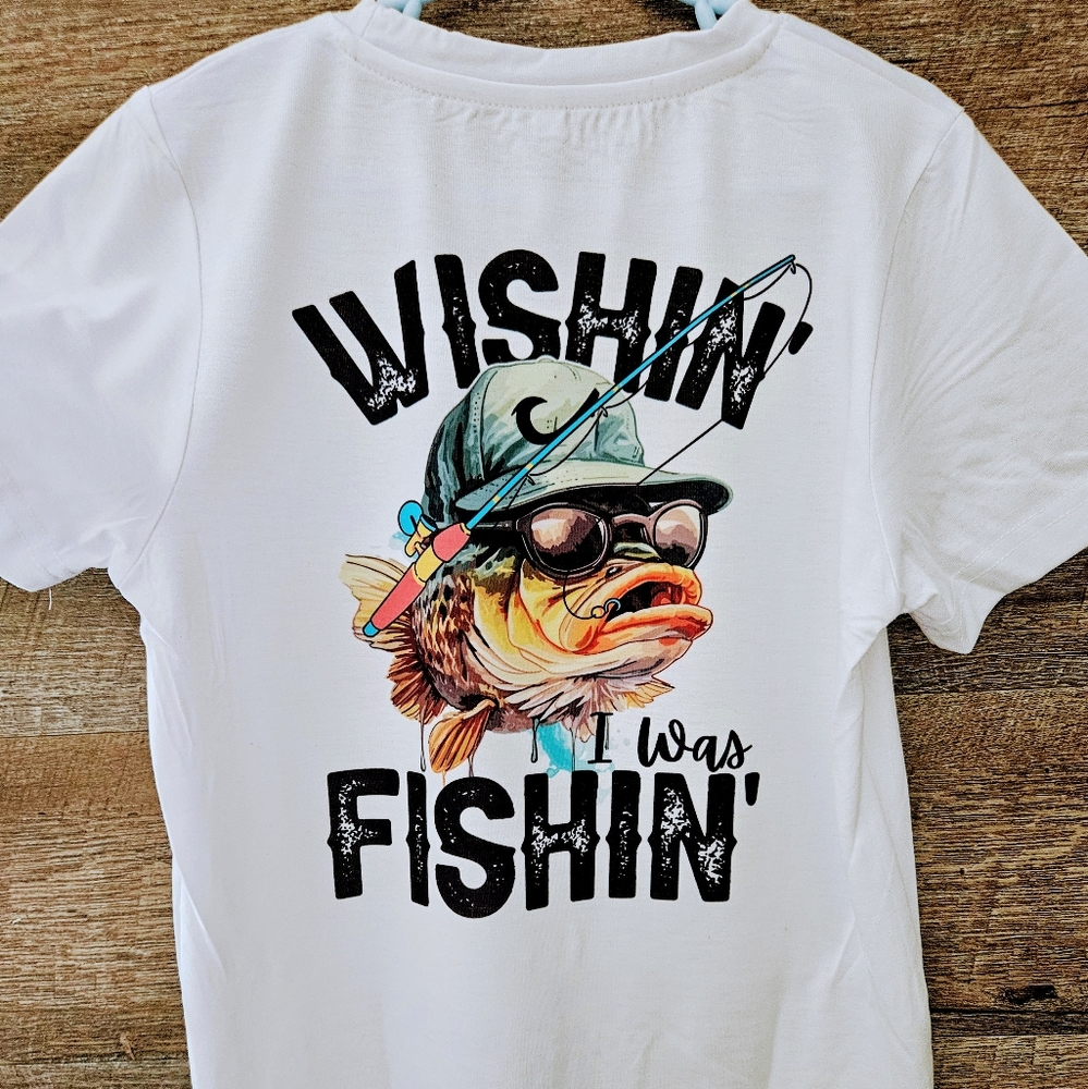 Brand new youth fishing tee